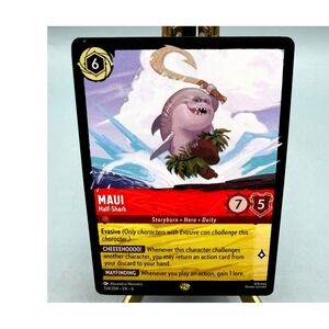 Disney Lorcana Maui Half-Shark 124/204 Legendary Ruby Azurite Sea Non-Foil